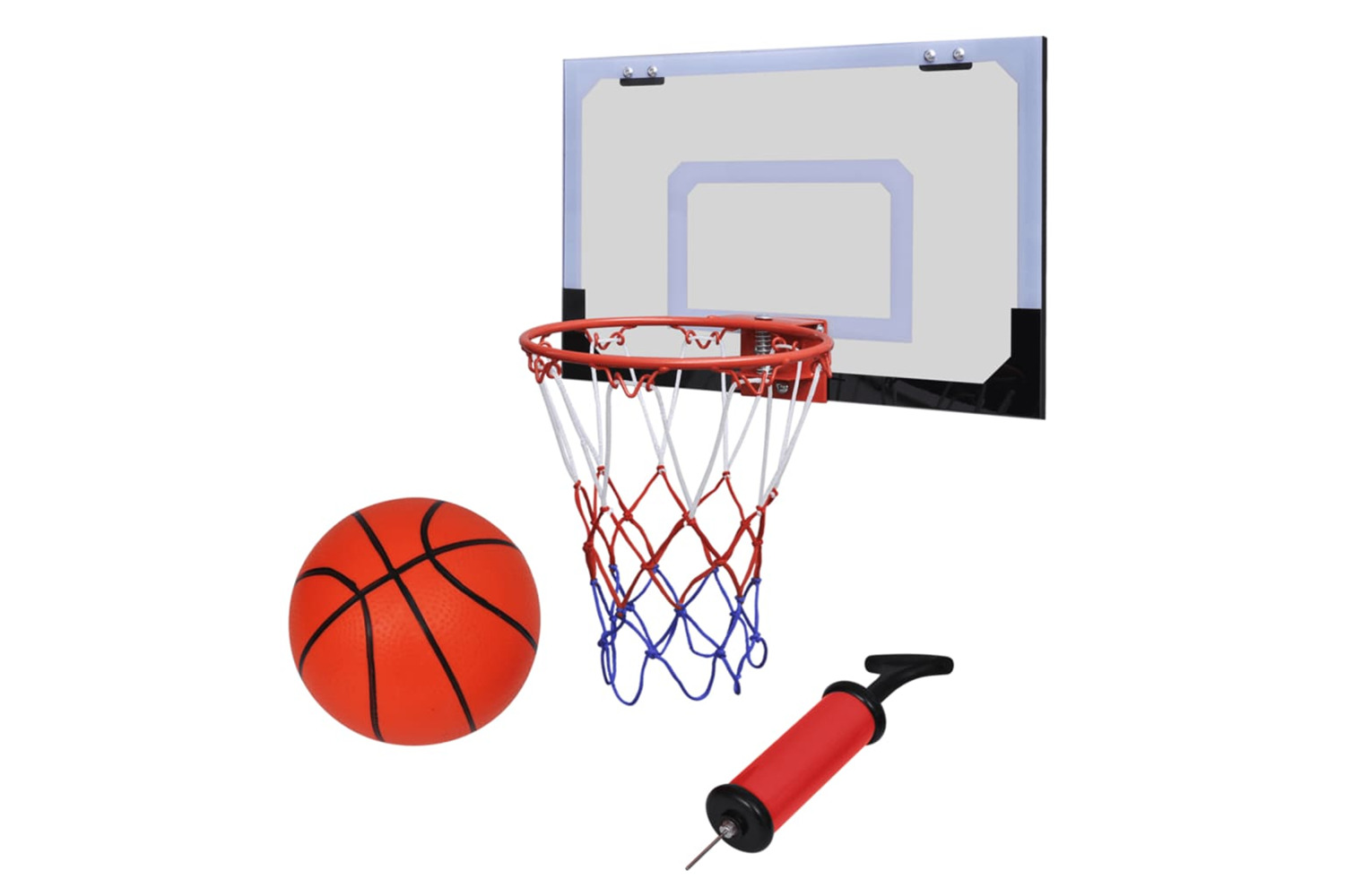 Vidaxl 90499 Indoor Mini Basketball Hoop Set With Ball And Pump