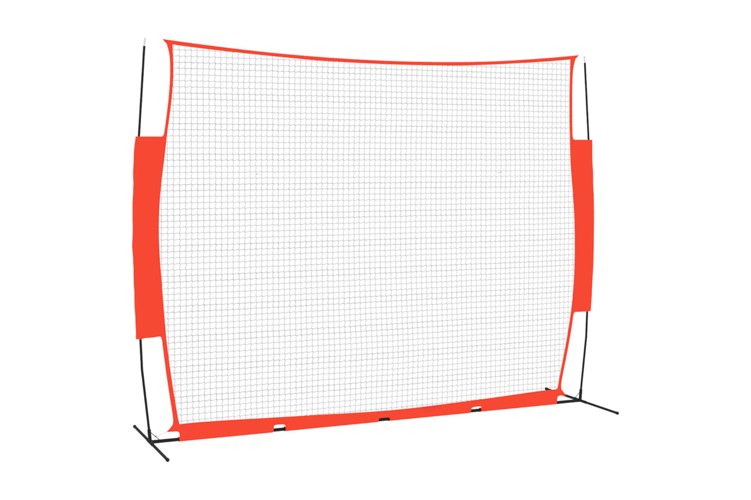vidaXL 93739 Portable Baseball Net Red&black 369x107x271cm Steel&polyester