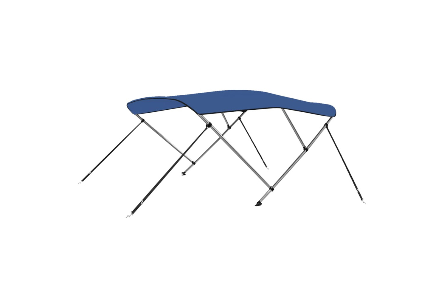 vidaXL 92363 3 Bow Bimini Top Blue 183x140x137cm