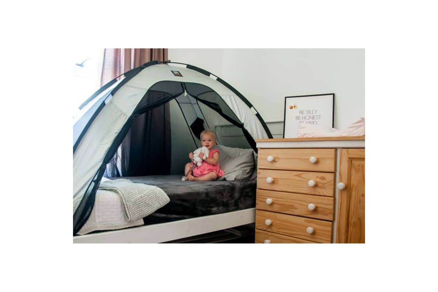 Deryan 430578 Mosquito Bed Tent 200x90x110 Cm Silver