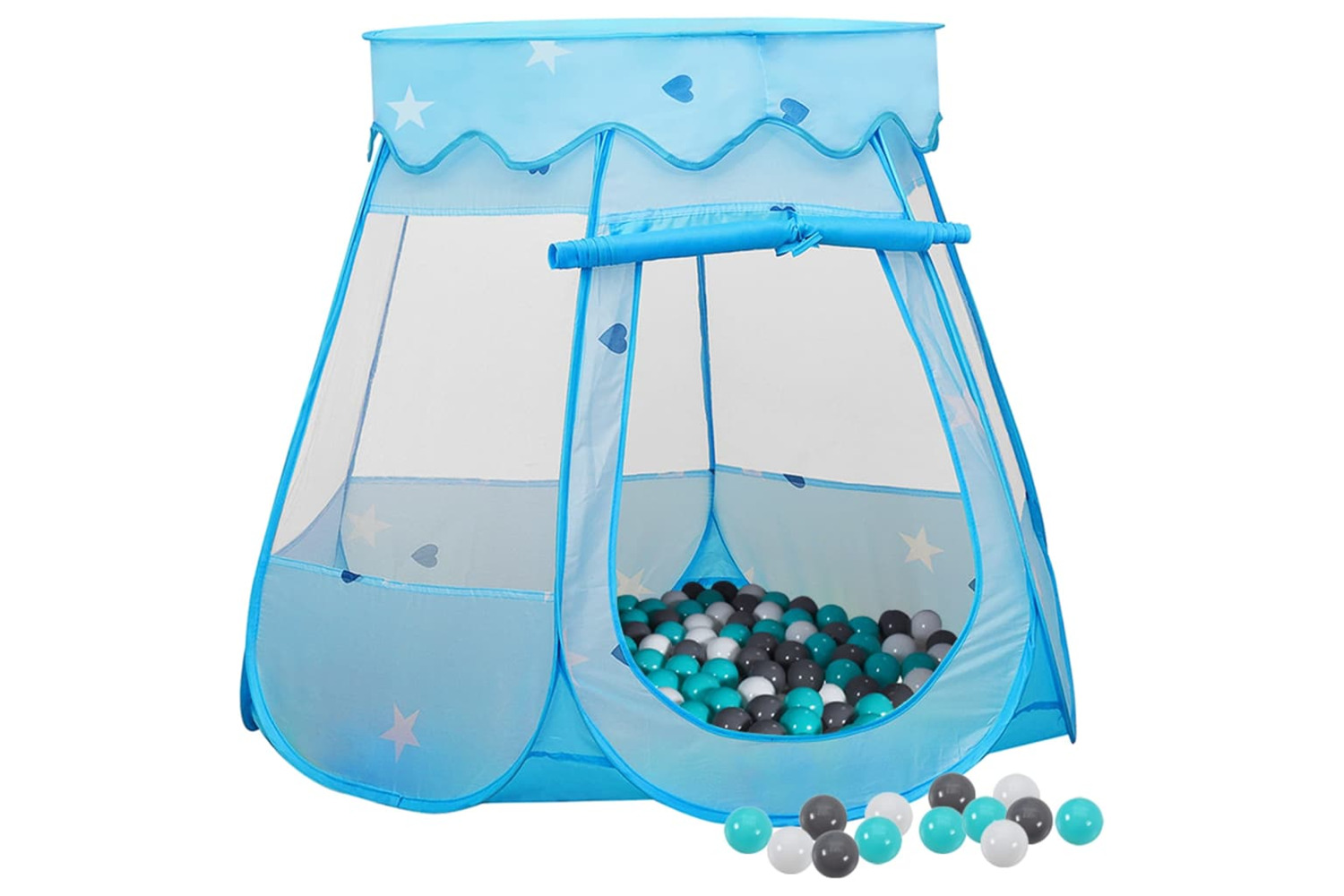vidaXL 3107722 Children Play Tent With 250 Balls Blue 102x102x82cm
