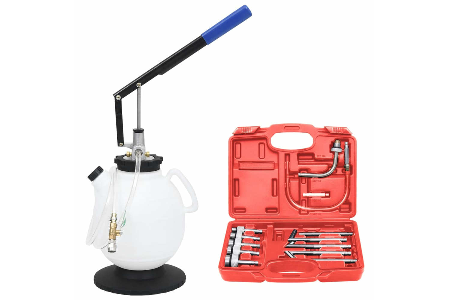 vidaXL 210532 Manual Automatic Transmission Fluid Filler With Tool Set 7.5 L