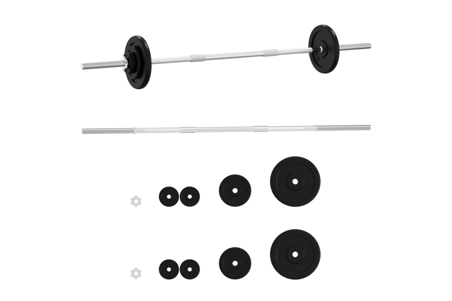 vidaXL 93630 Barbell With Plates Set 30 Kg