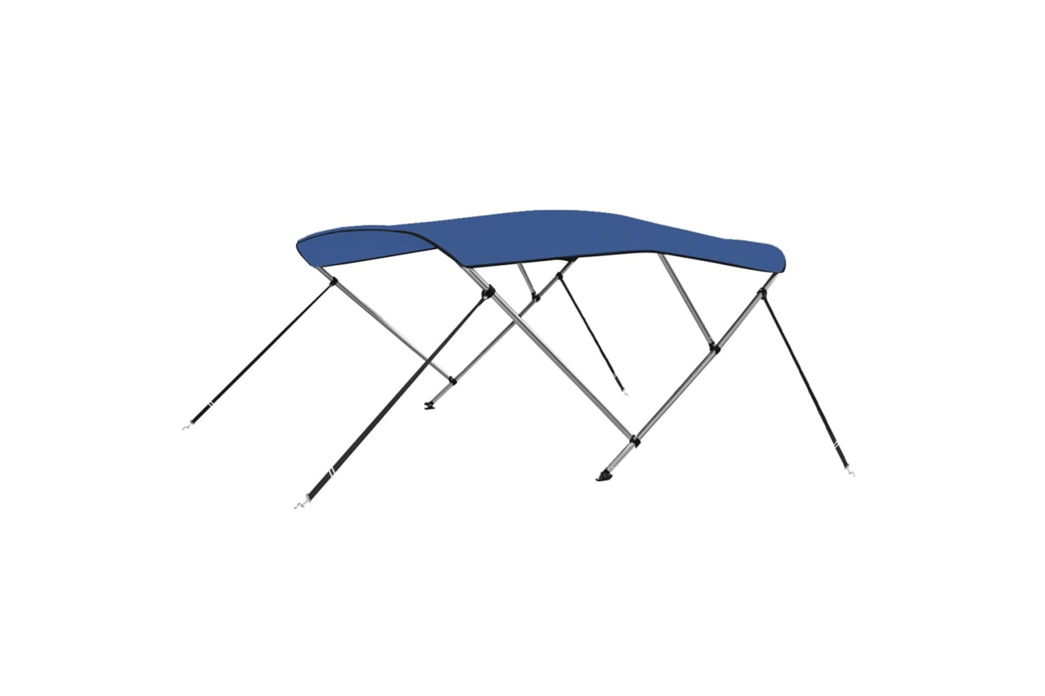 vidaXL 92366 3 Bow Bimini Top Blue 183x196x137cm