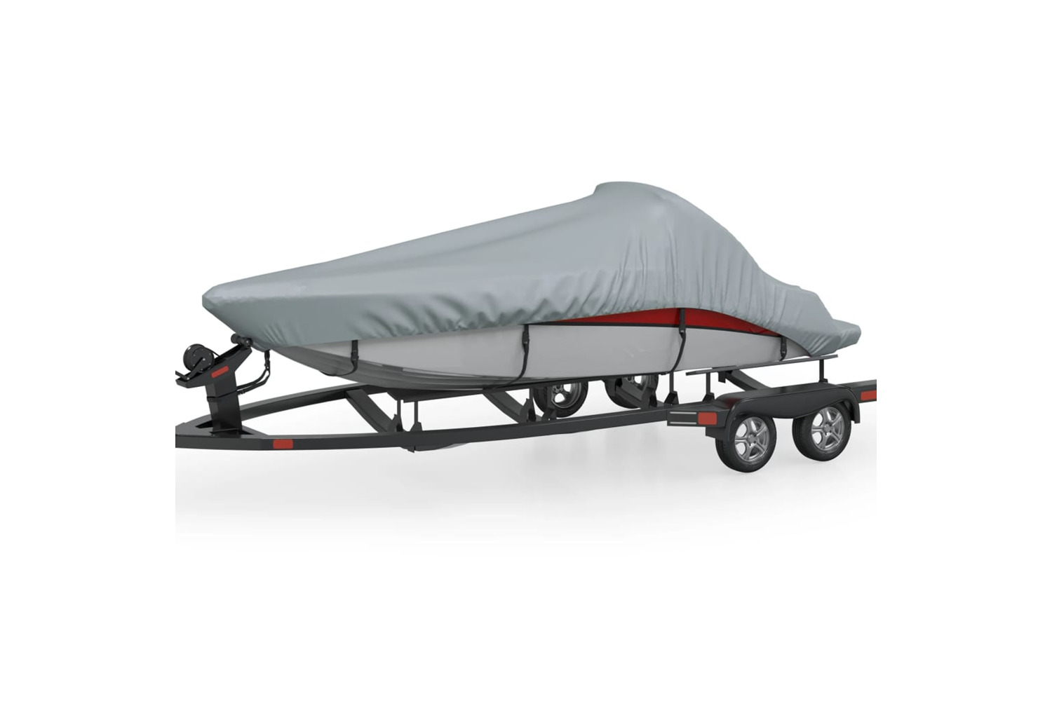 Vidaxl Boat Cover Grey 660x235x40 Cm