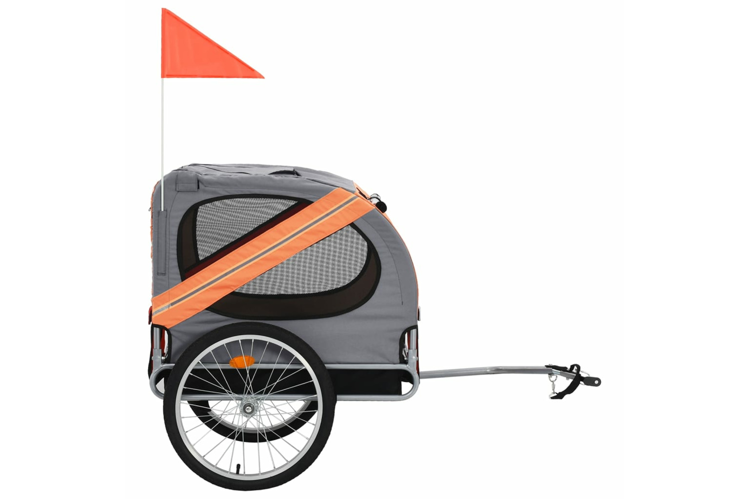 Orange bike trailer hot sale