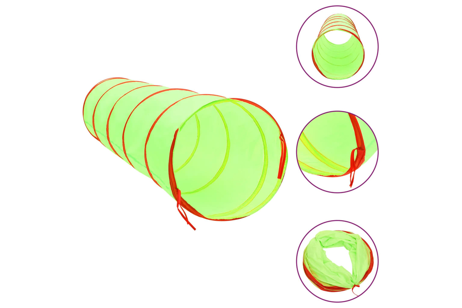 vidaXL 93684 Children Play Tunnel Green 175cm Polyester