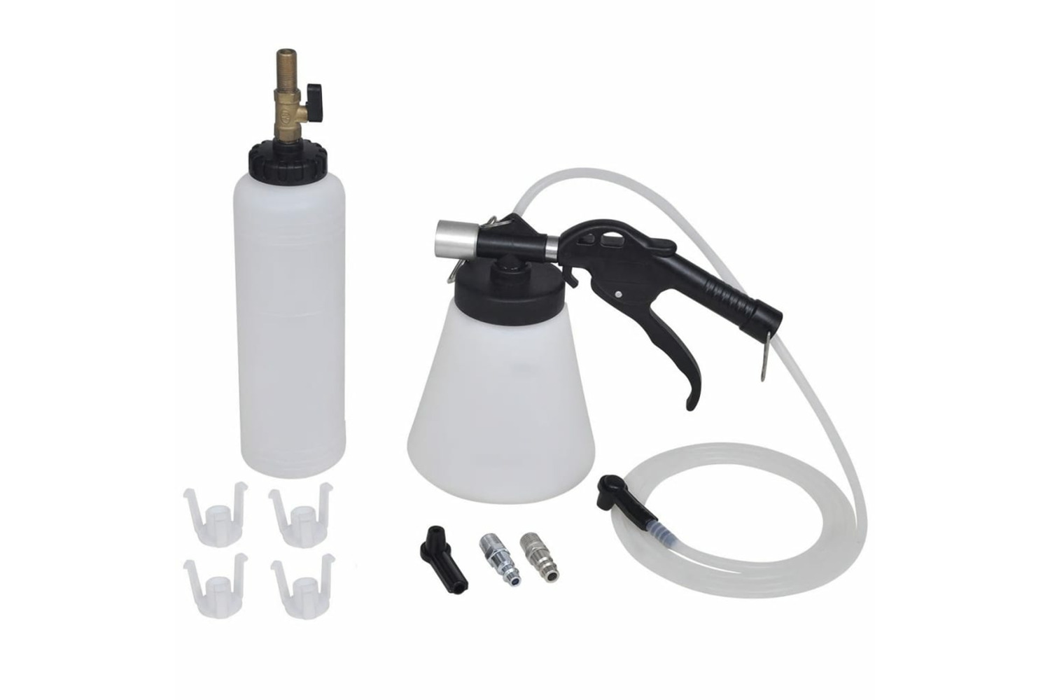 vidaXL 210071 Brake And Clutch Bleeder With Fill Bottle