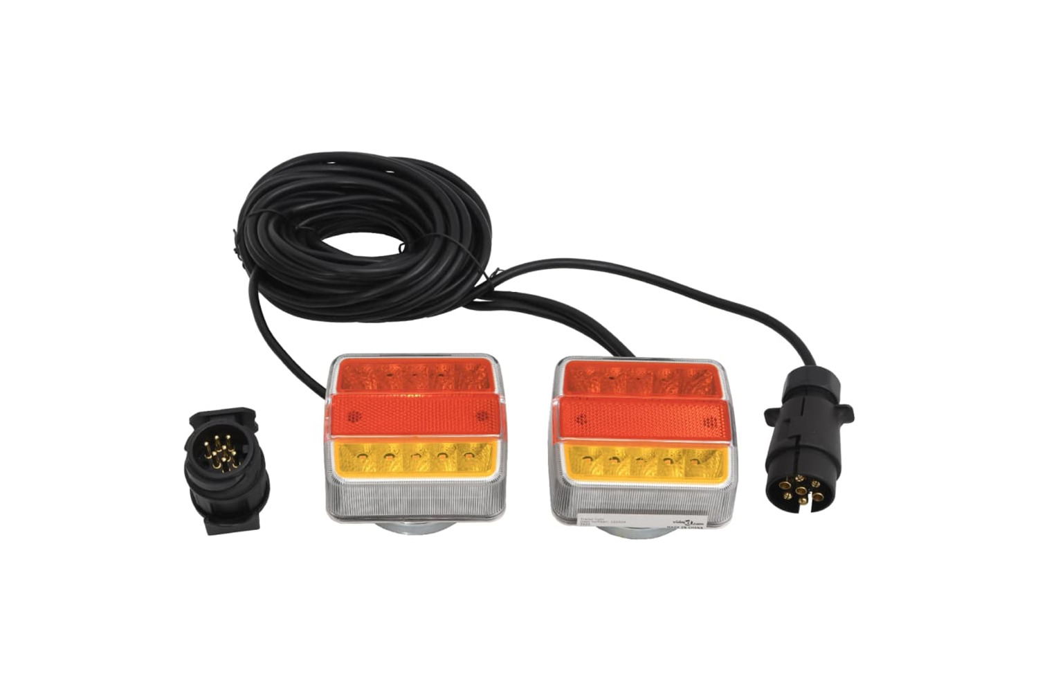 vidaXL 152904 Trailer Lights 2 Pcs Red 10.5x7.5x10cm 12v Led Bulb