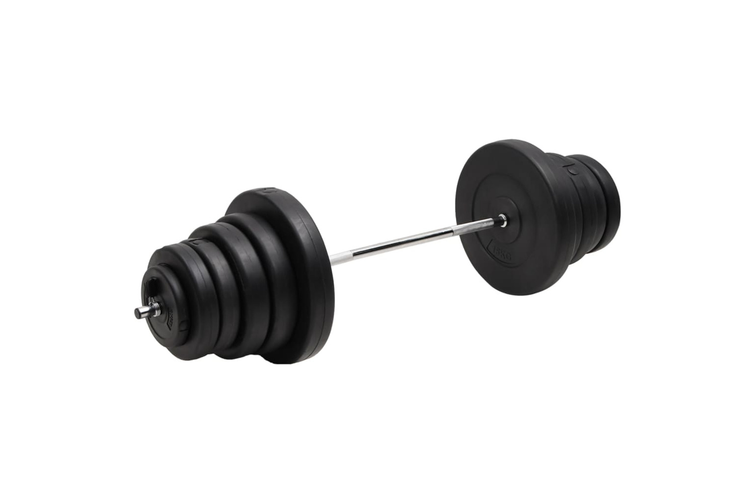 vidaXL 3145021 Barbell With Plates 90 Kg