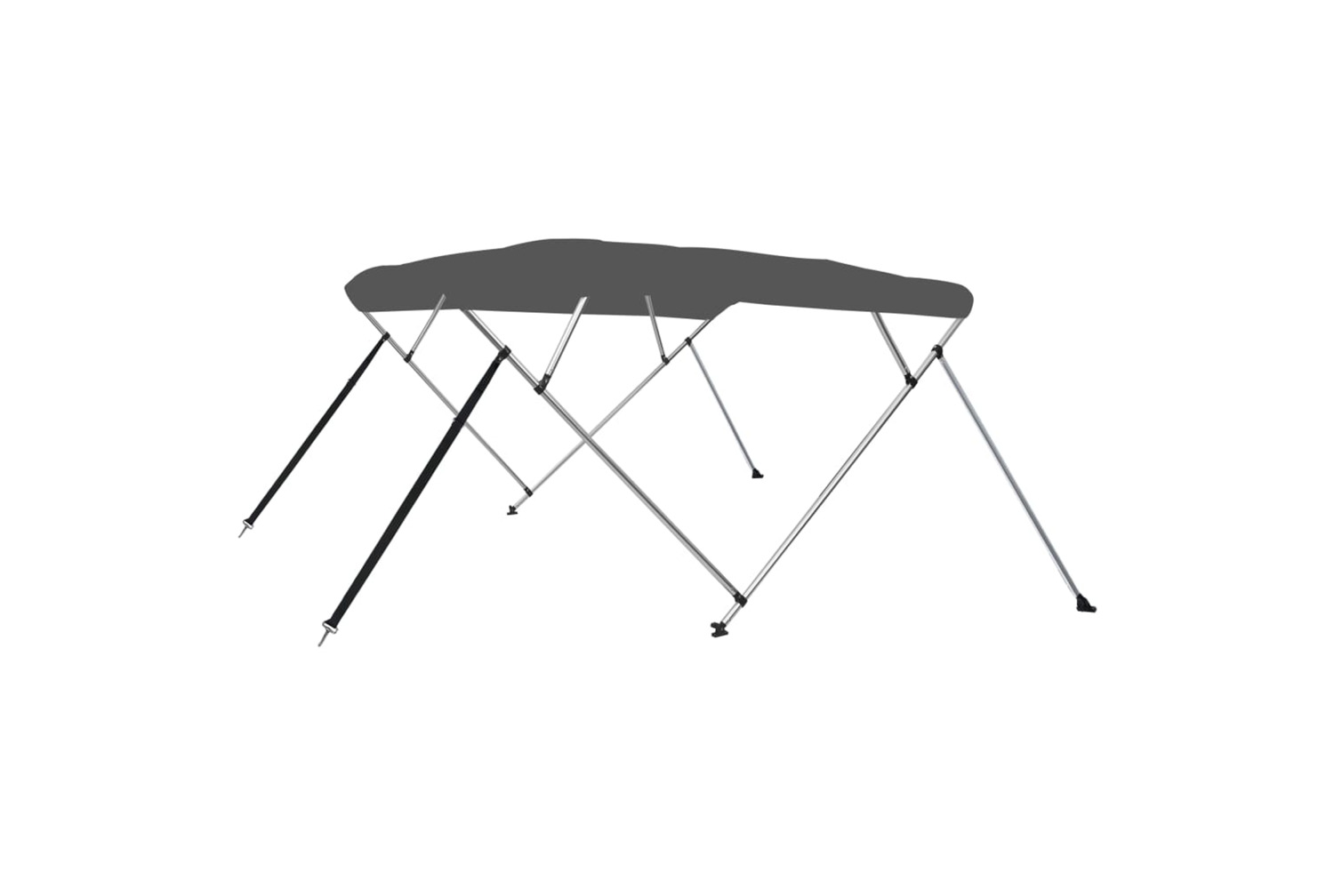 vidaXL 93137 4 Bow Bimini Top Anthracite 243x180x137cm