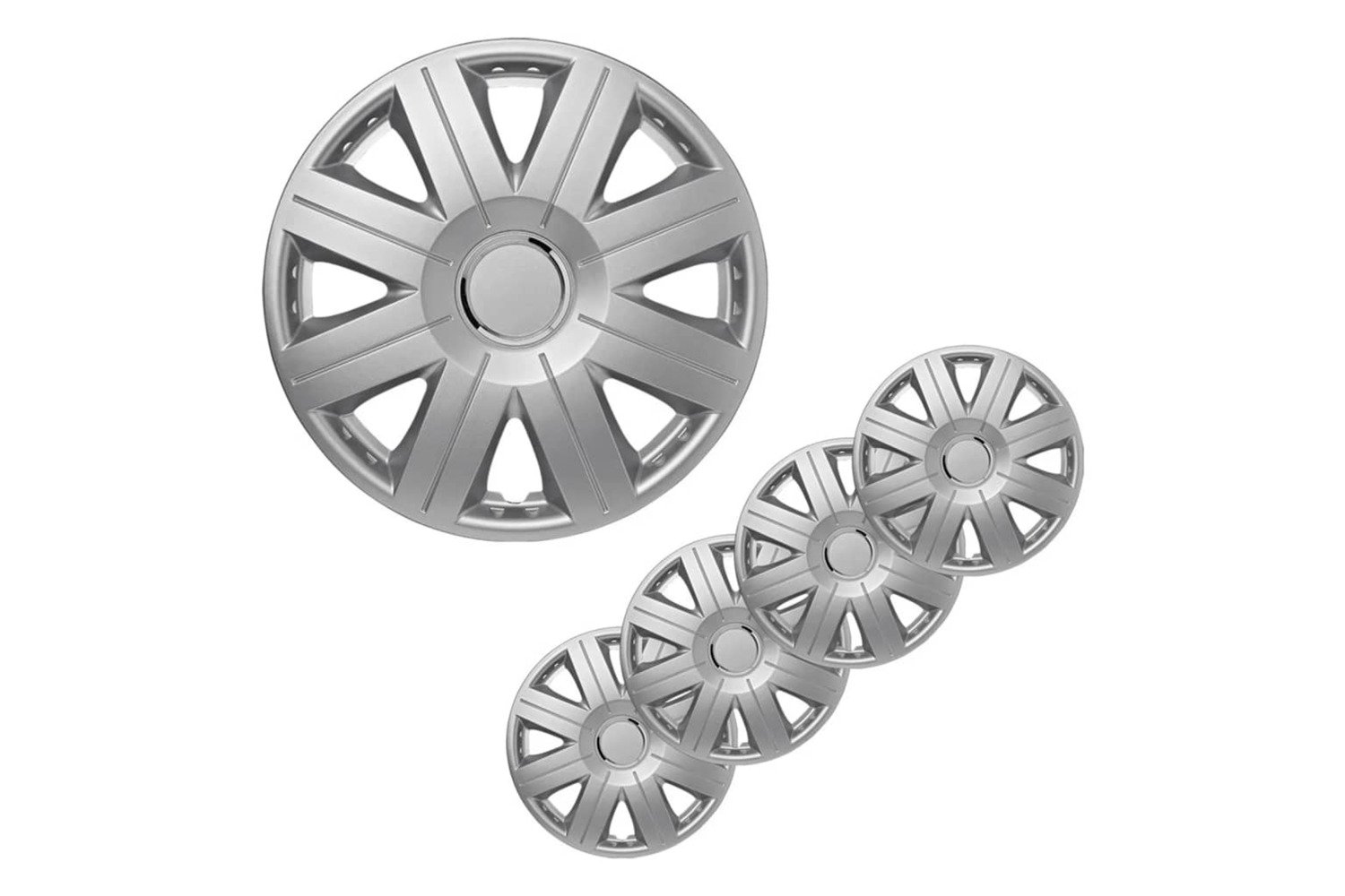 Proplus Wheel Covers Cosmos Silver 16 4 Pcs