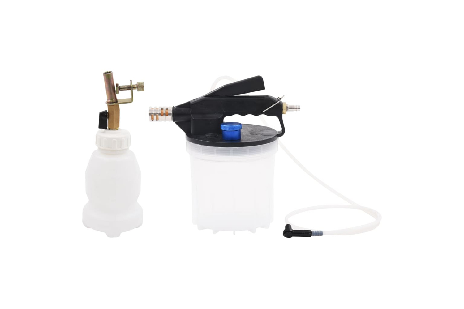 vidaXL 210529 Pneumatic Brake Bleeder Extractor Pump With Filler Bottle 2 L