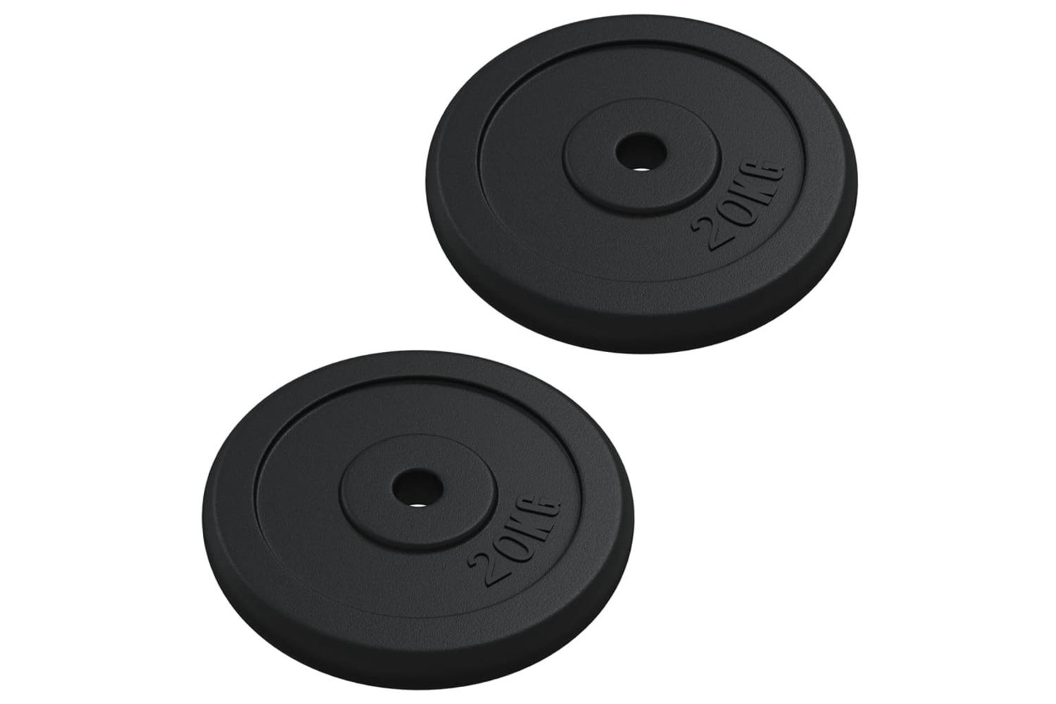 vidaXL 3145054 Weight Plate 40 Kg Cast Iron