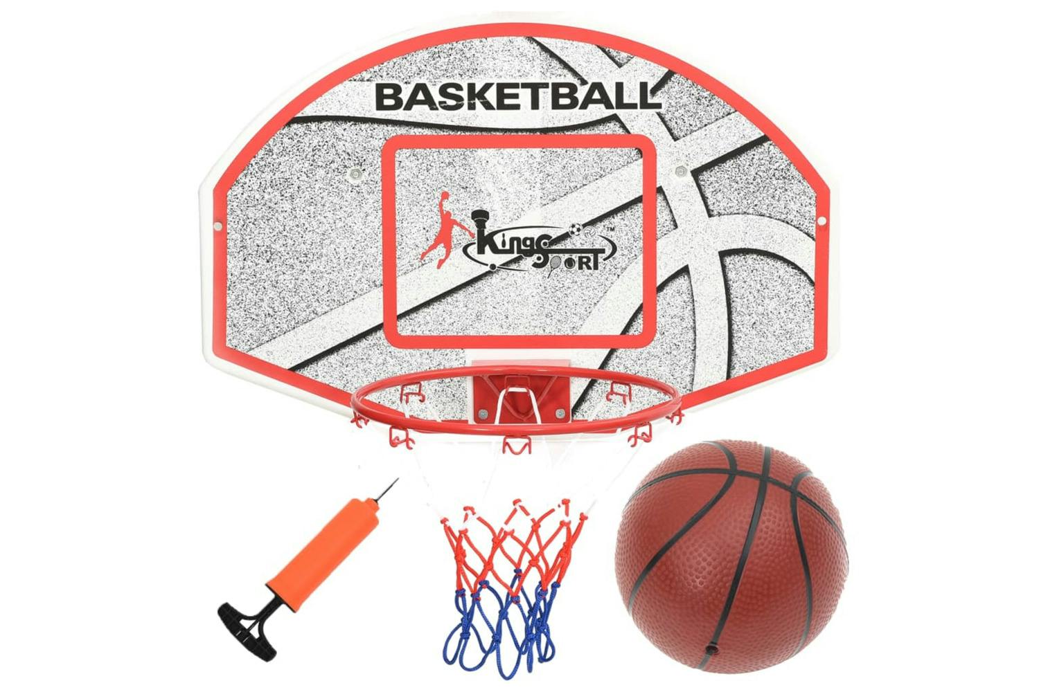 Vidaxl 80352 Five Piece Wall Mounted Basketball Backboard Set 66x44.5 Cm