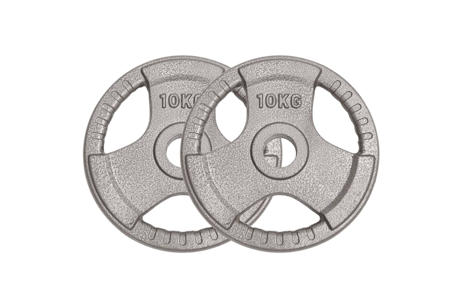 vidaXL 93616 Olympic Weight Plates 2 Pcs 20 Kg Cast Iron