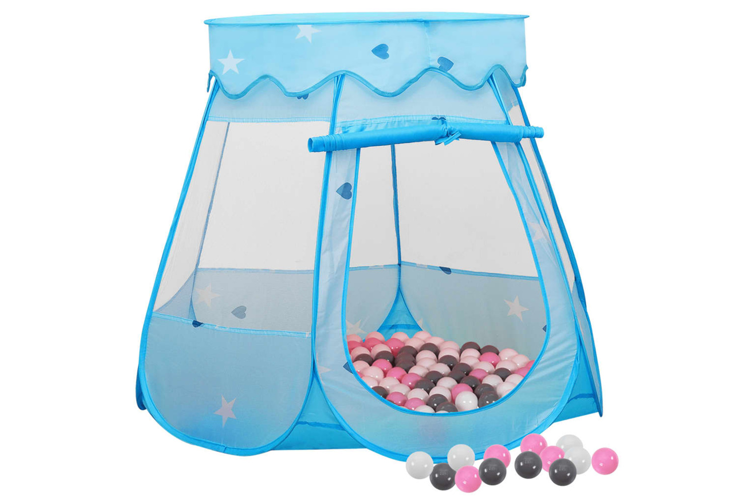 vidaXL 3107723 Children Play Tent With 250 Balls Blue 102x102x82cm