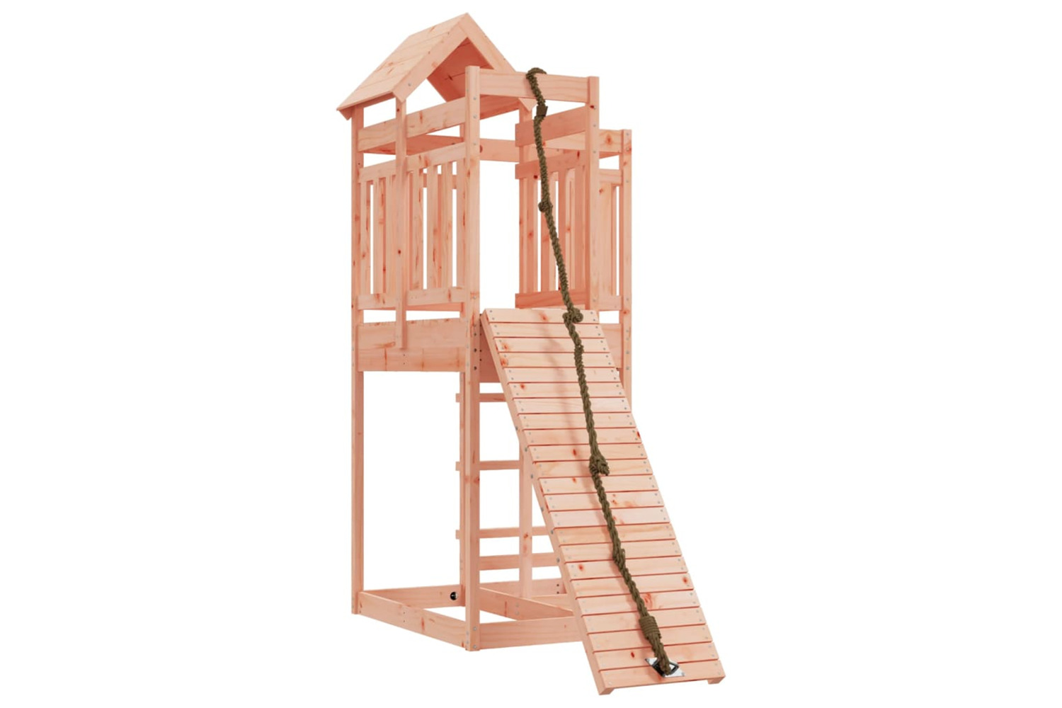 vidaXL 3156875 Playhouse With Climbing Wall Solid Wood Douglas