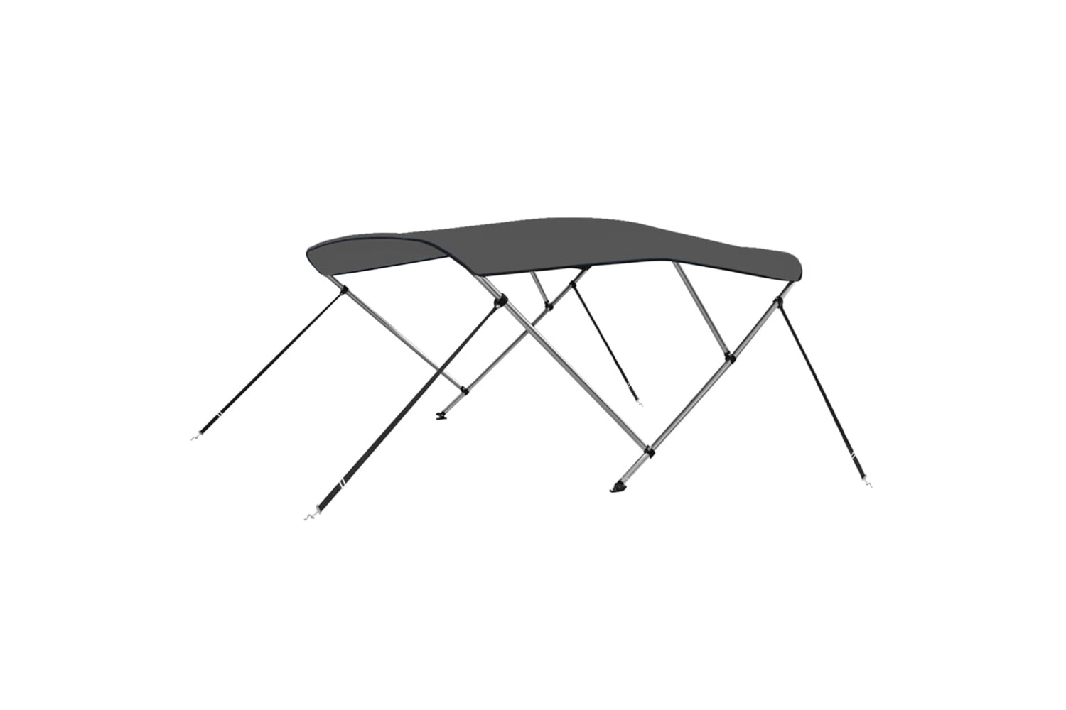 vidaXL 93134 3 Bow Bimini Top Anthracite 183x160x137cm