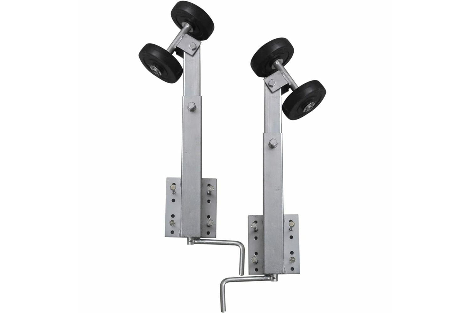 vidaXL 141553 Boat Trailer Double Roller Bow Support Set Of 2 59 - 84cm