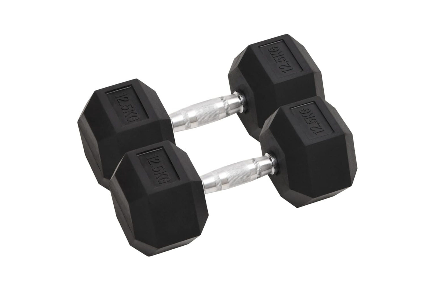 vidaXL 93605 Dumbbells 2 Pcs 25 Kg Cast Iron