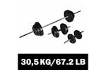 Vidaxl 90377 Barbell +2 Dumbbell Set 30.5kg