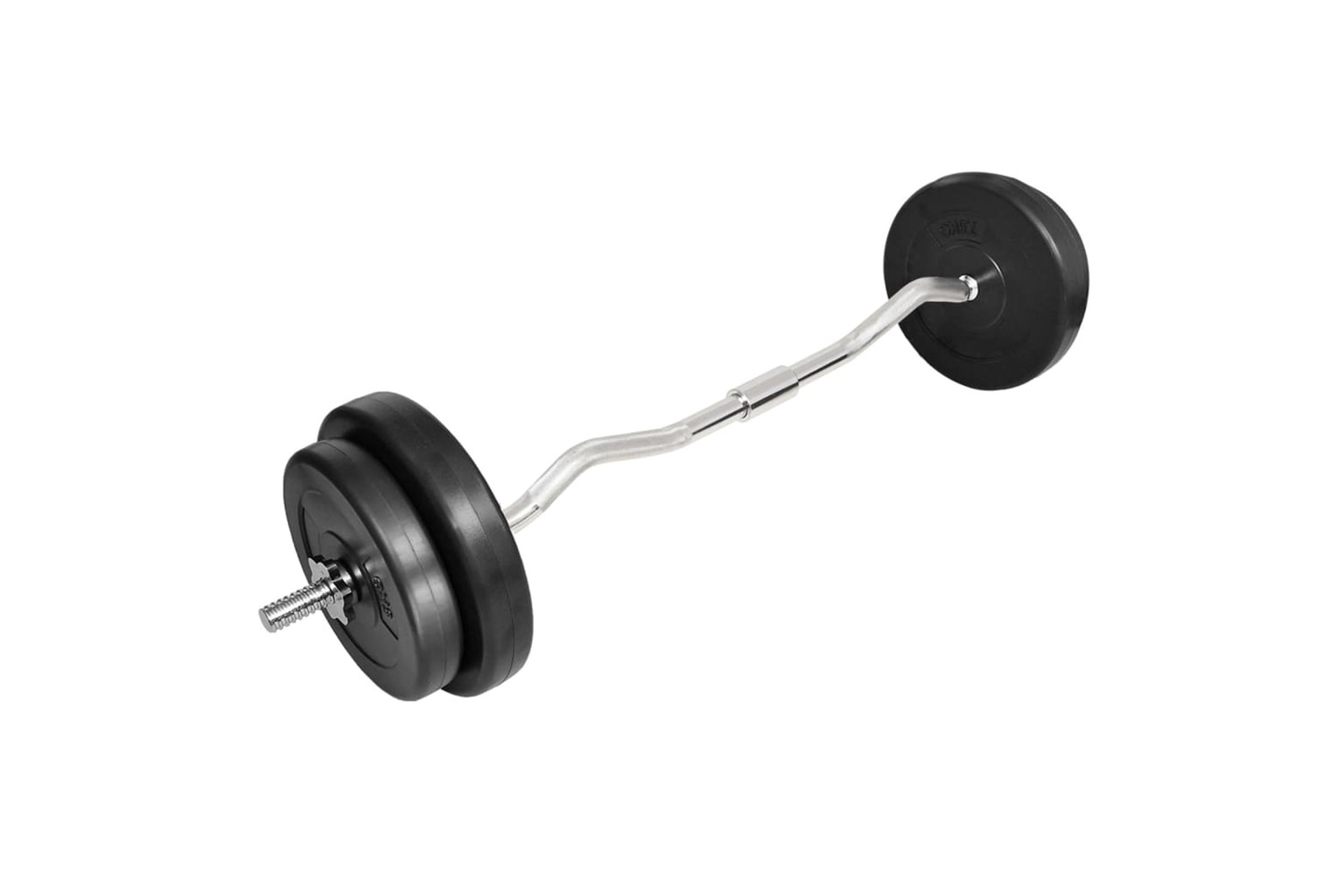 vidaXL 90373 Curl Bar With Weights 30kg