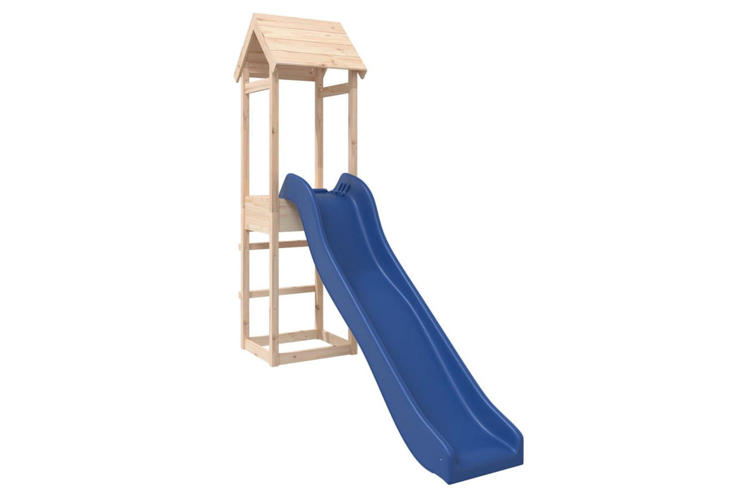 vidaXL 3155852 Playhouse With Slide Solid Wood Pine