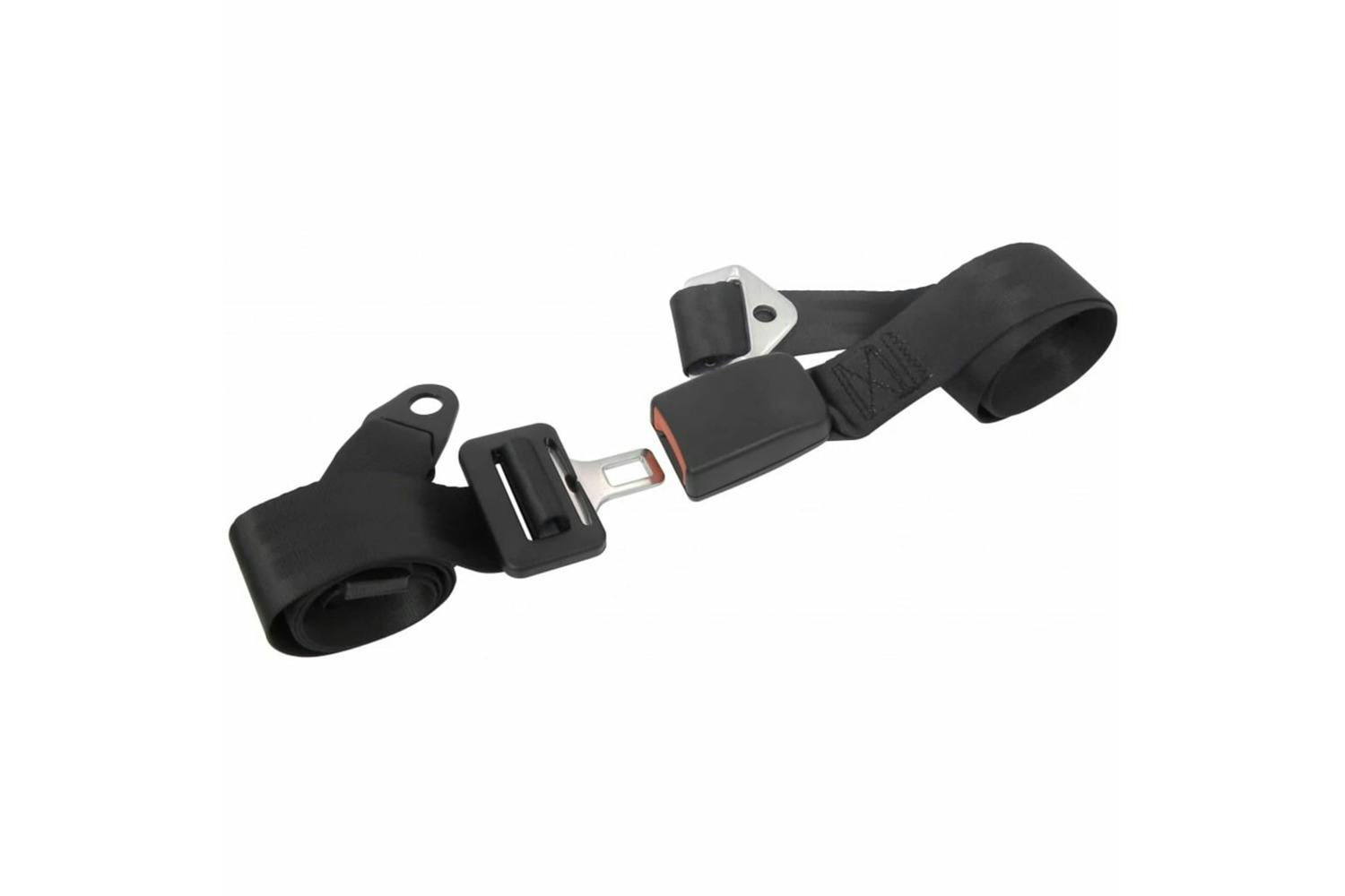 Carpoint 439339 2-point Safety Belt Adjustable On 2 Sides Black