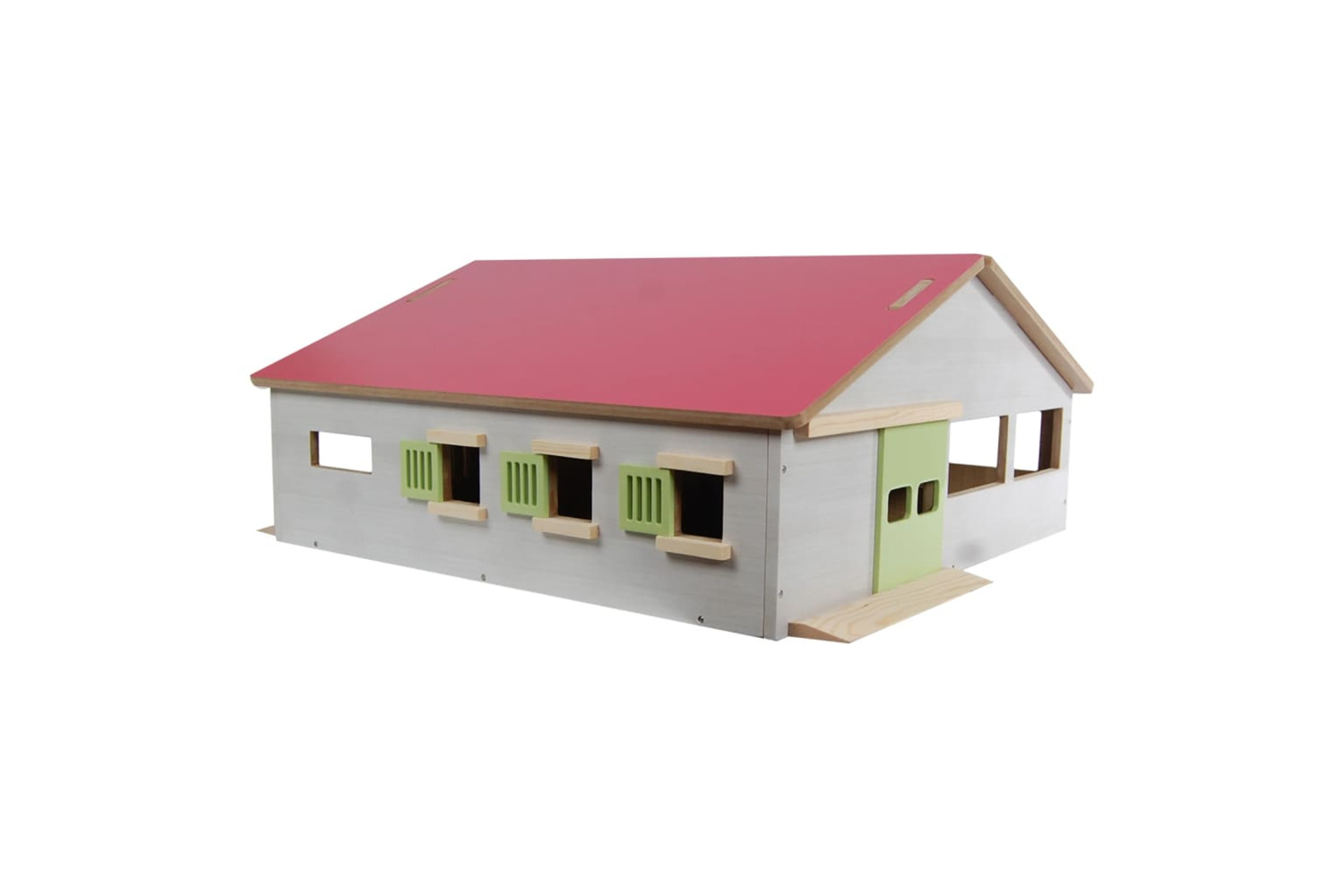 Kids Globe 442152 Toy Horse Stable With 3 Boxes And Lane 1:32