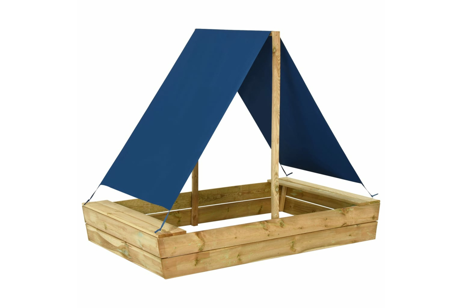 vidaXL 3059957 Sandpit With Roof 160x100x133cm Impregnated Pinewood