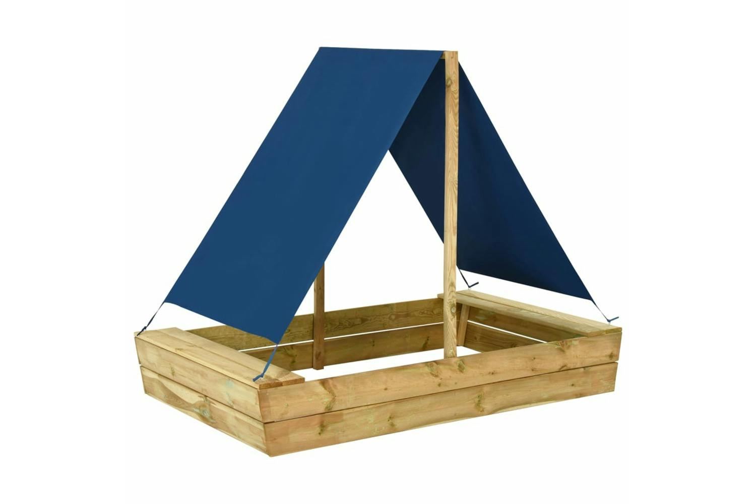 Vidaxl 3059957 Sandpit With Roof 160x100x133 Cm Impregnated Pinewood