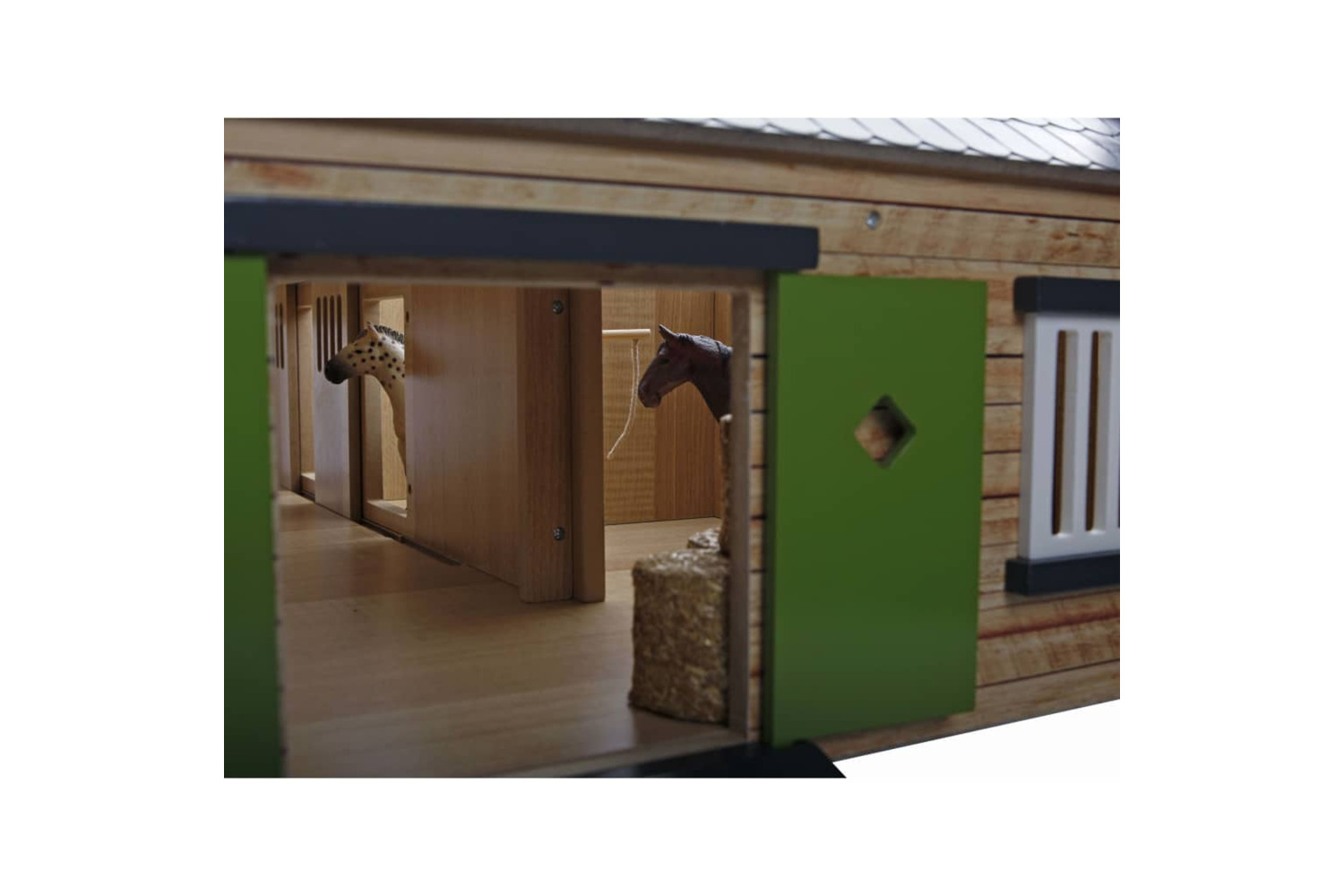 Kids Globe 432415 Horse Stable 1:24 Grey