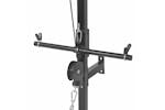 Vidaxl 275357 Wall-mounted Power Tower With Barbell And Dumbbell Set 60.5 Kg