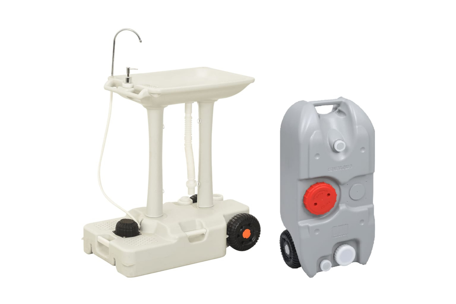 vidaXL 3154904 Portable Camping Handwash Stand And Water Tank Set