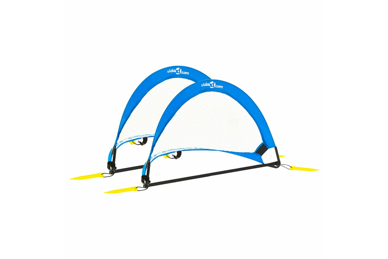 vidaXL 93366 Children Football Goals 2 Pcs Set With Storage Bag 75.5x46x48cm