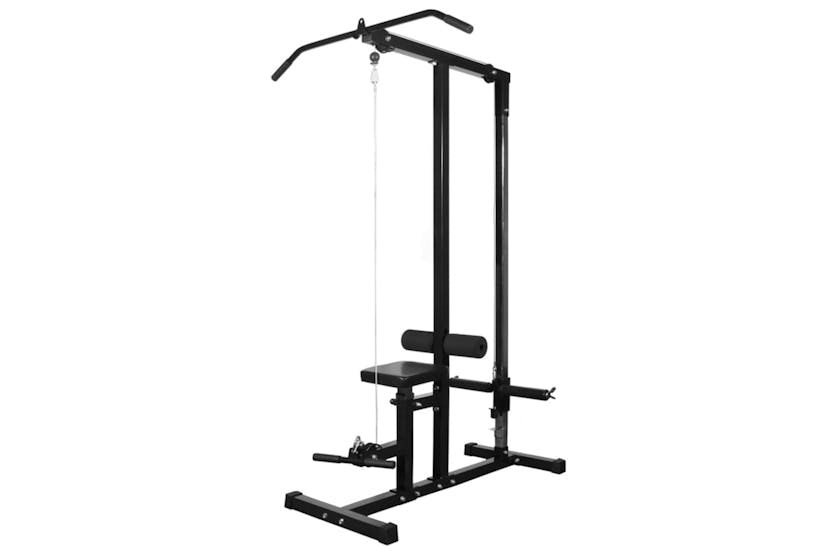 Vidaxl 275355 Power Tower With Barbell And Dumbbell Set 30.5 Kg
