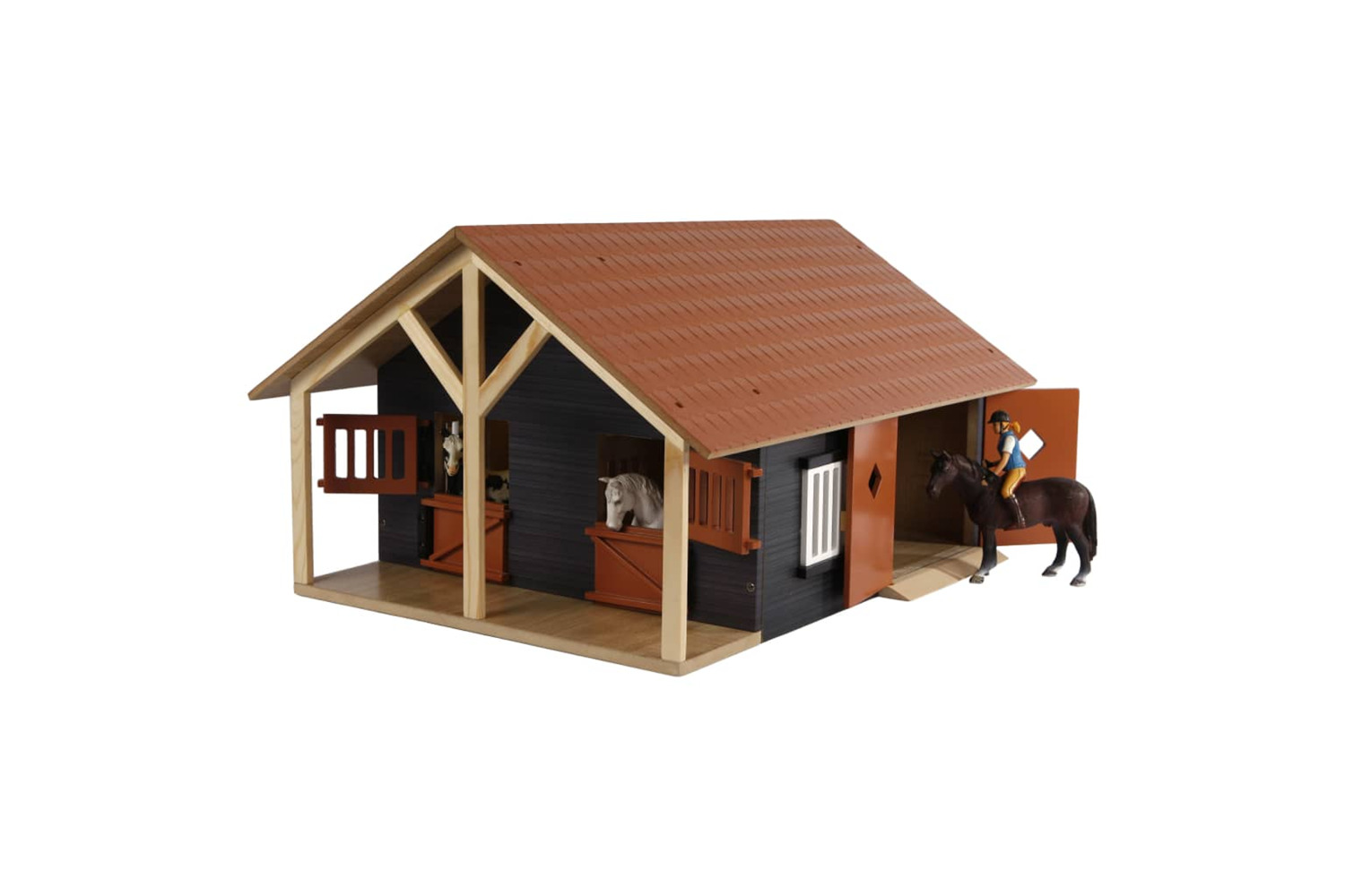 Kids Globe 410917 Farm Stables With 2 Boxes And 1 Workshop 1:24 610167