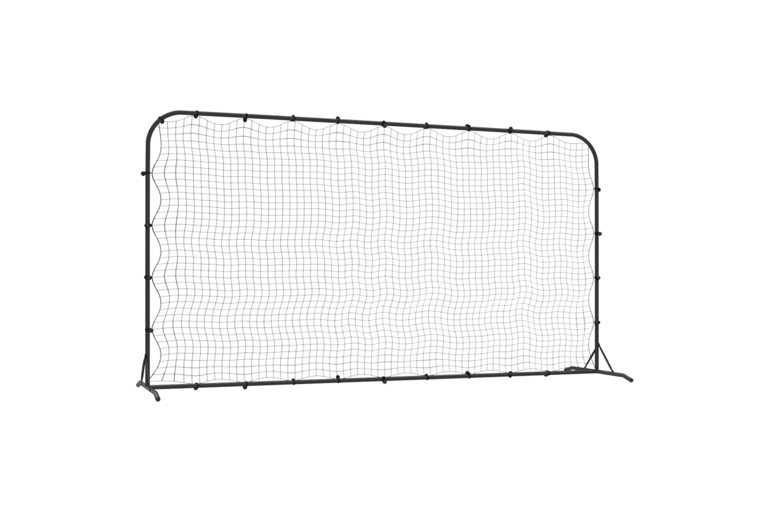 vidaXL 93762 Football Rebounder Net Black 366x90x183cm Hdpe