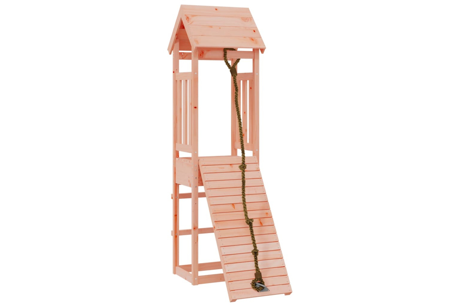 vidaXL 3155811 Playhouse With Climbing Wall Solid Wood Douglas
