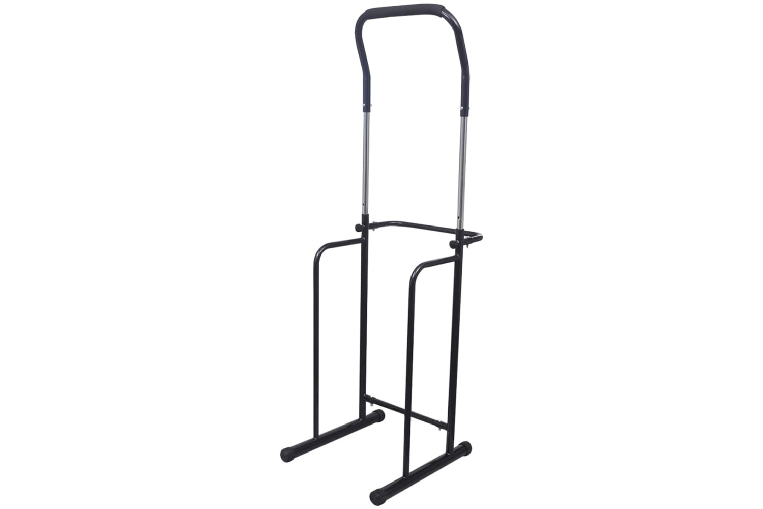 vidaXL 90883 Adjustable Pull-up / Dip Station 175-224cm Black