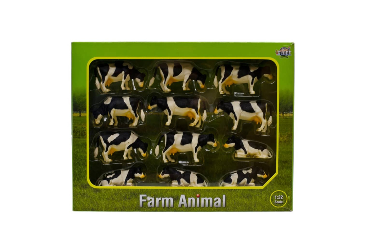 Kids Globe 410911 12 Piece Cow Set 1:32 571929