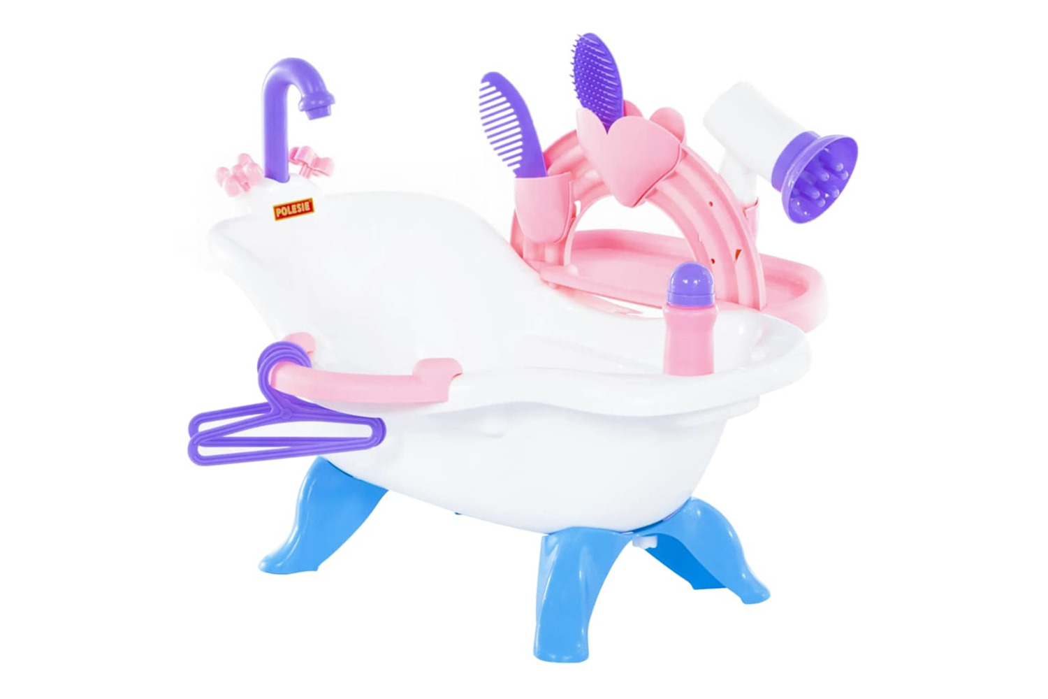 Polesie Wader 7 Piece Doll Bath Children Playset 83x53x41.5 Cm Polypropylene