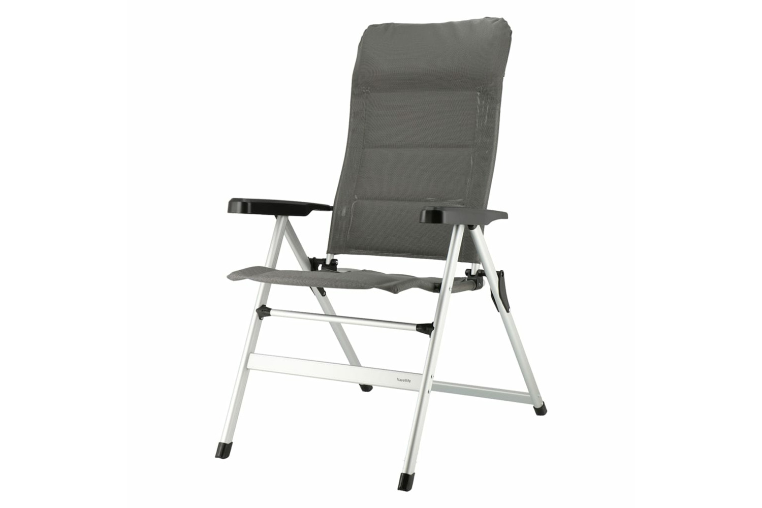 Travellife 441448 Luxury Foldable Camping Chair Ancona Comfort Dark Grey
