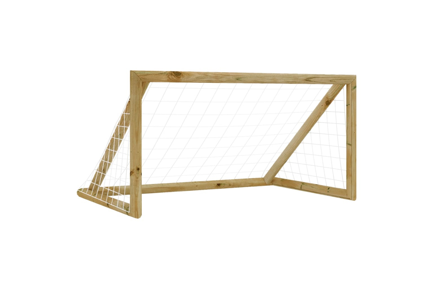 vidaXL 3059950 Football Goal With Net 120x80x60cm Impregnated Pinewood