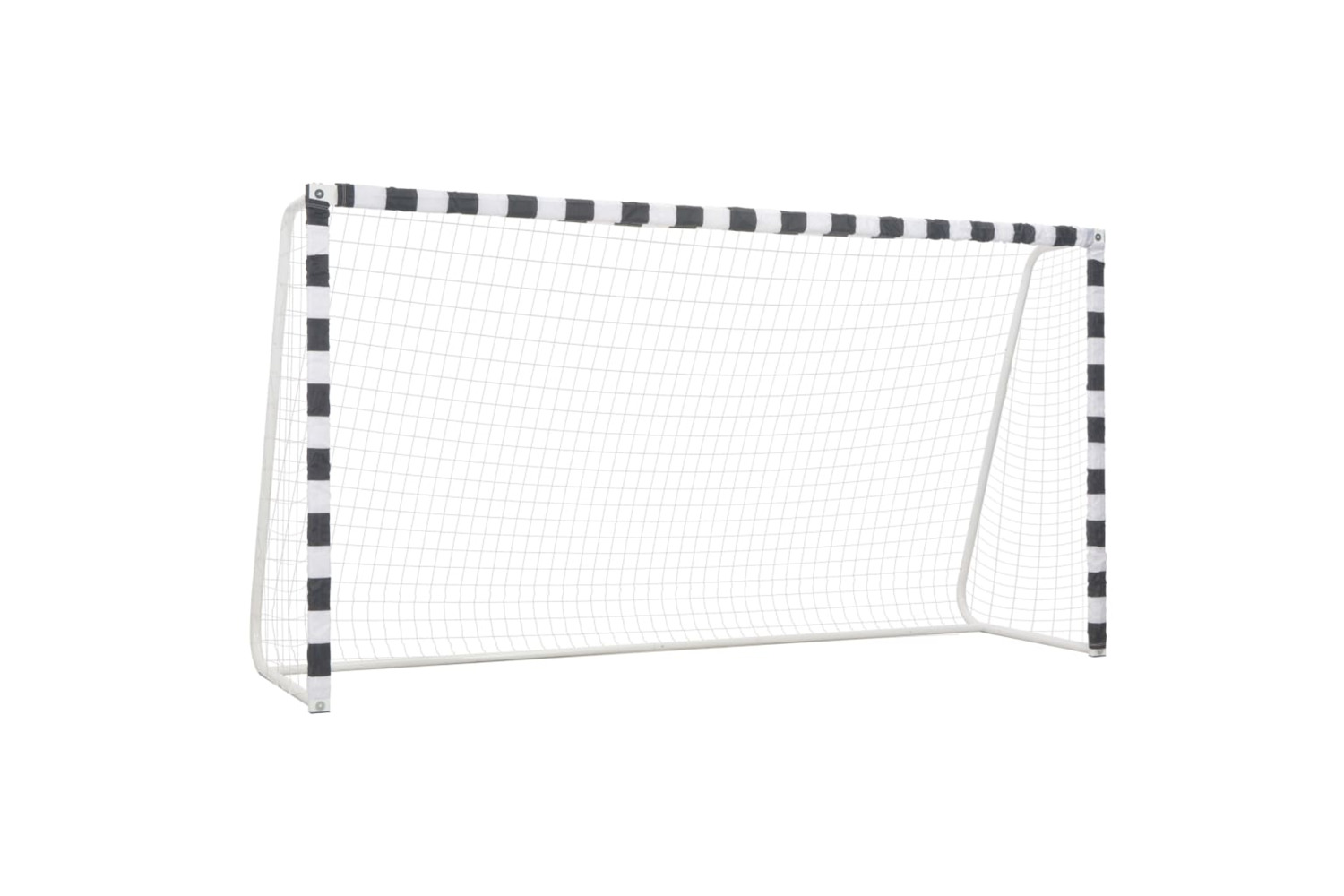 vidaXL 91953 Soccer Goal 300x160x90cm Metal Black And White