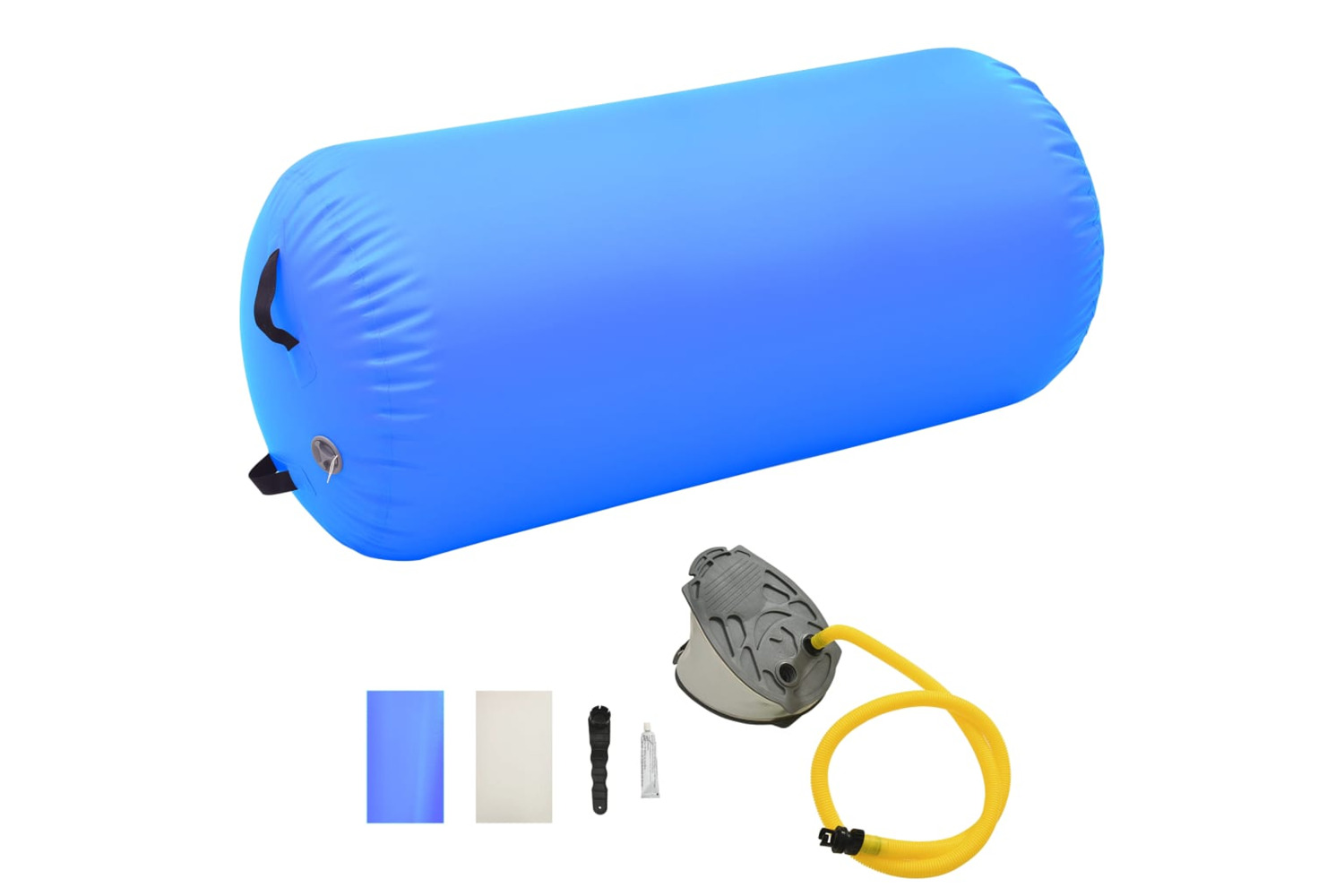 vidaXL 92720 Inflatable Gymnastic Roll With Pump 120x90cm Pvc Blue