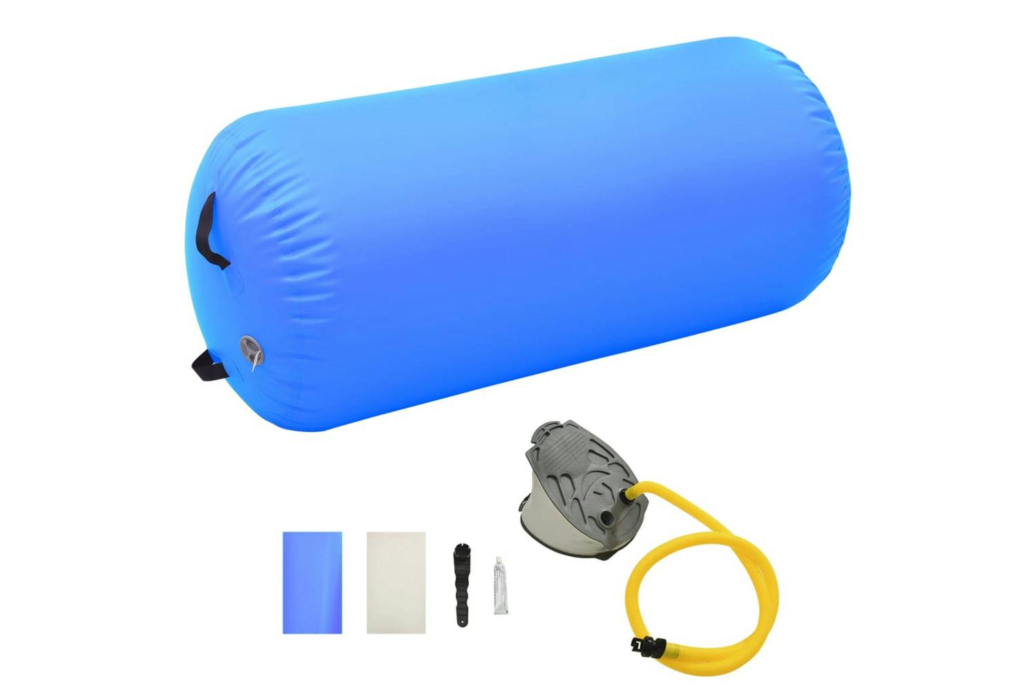 Vidaxl 92720 Inflatable Gymnastic Roll With Pump 120x90 Cm Pvc Blue