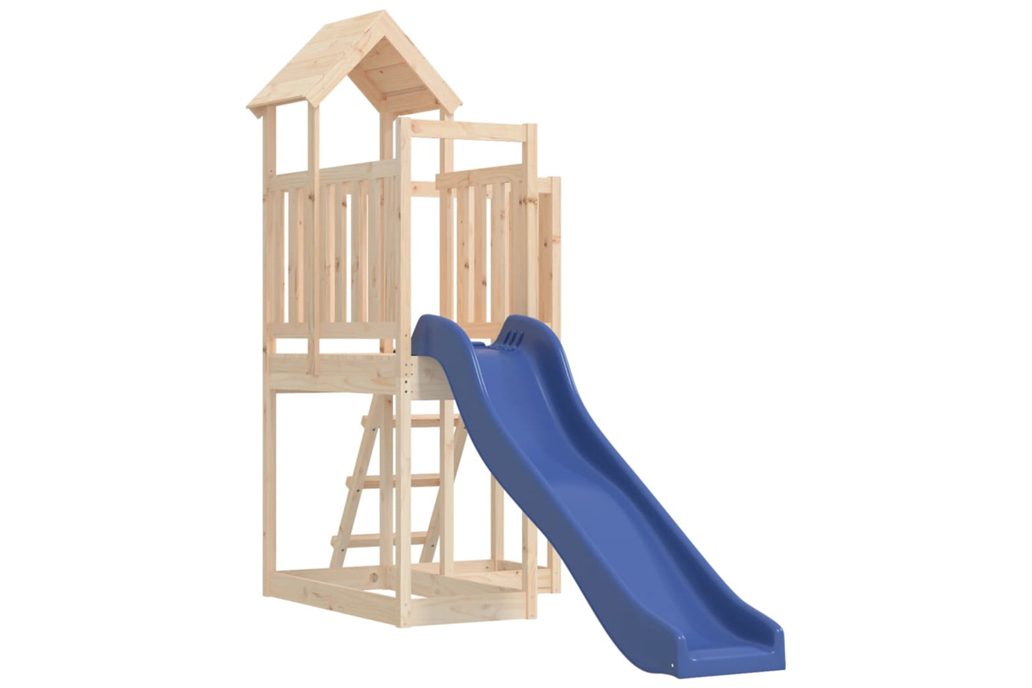 vidaXL 3155828 Playhouse With Slide Solid Wood Pine