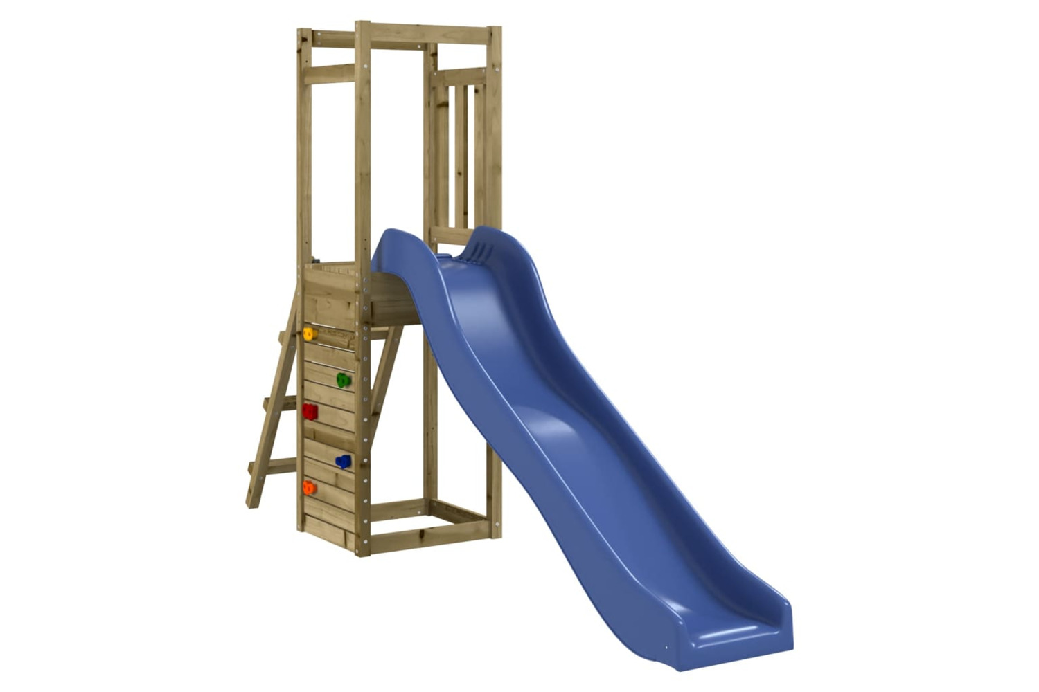 vidaXL 3155914 Playhouse With Slide Rockwall Impregnated Wood Pine